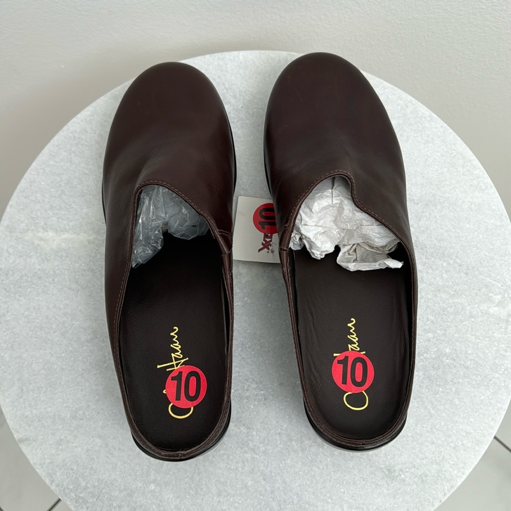 Cole Haan Brown Leather Clogs